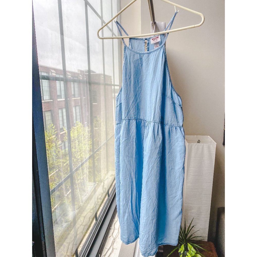 Denim mini dress